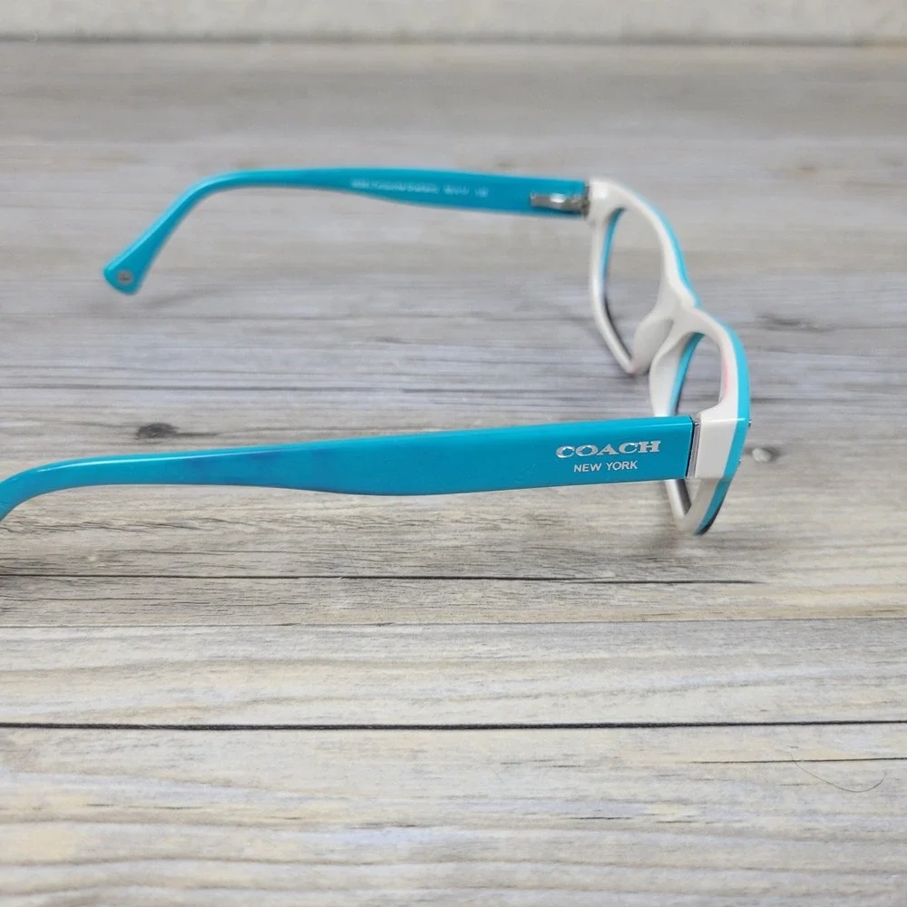 Coach Eyeglass Frames HC 6034 Topaz 5099 Turquoise Cat Eye Womens 50-17-135
